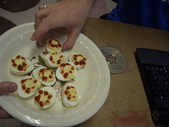 Ubuntu Deviled Eggs at the OneiricOcelot Release Party in KW Ubuntu Deviled Eggs at the OneiricOcelot Release Party in KW